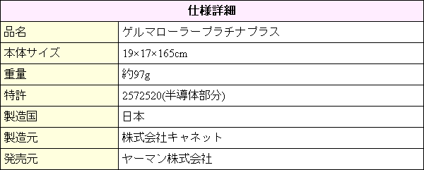 プラチナとゲルマ配合