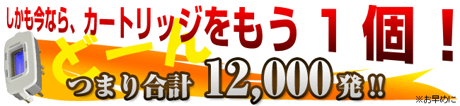 今ならカートリッジもう１個