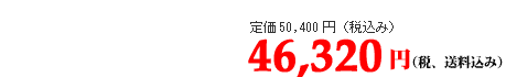 46320円（税・送料込み）