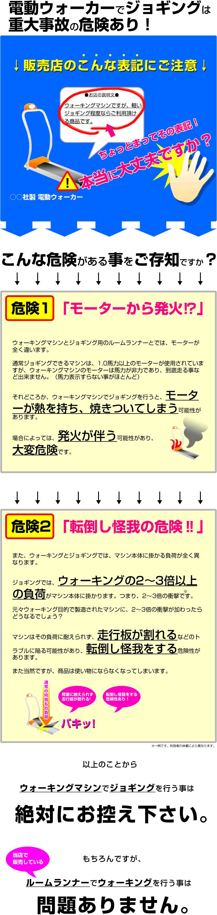 ルームランナーのアウトレットは危険 安物を買って大変なことになった